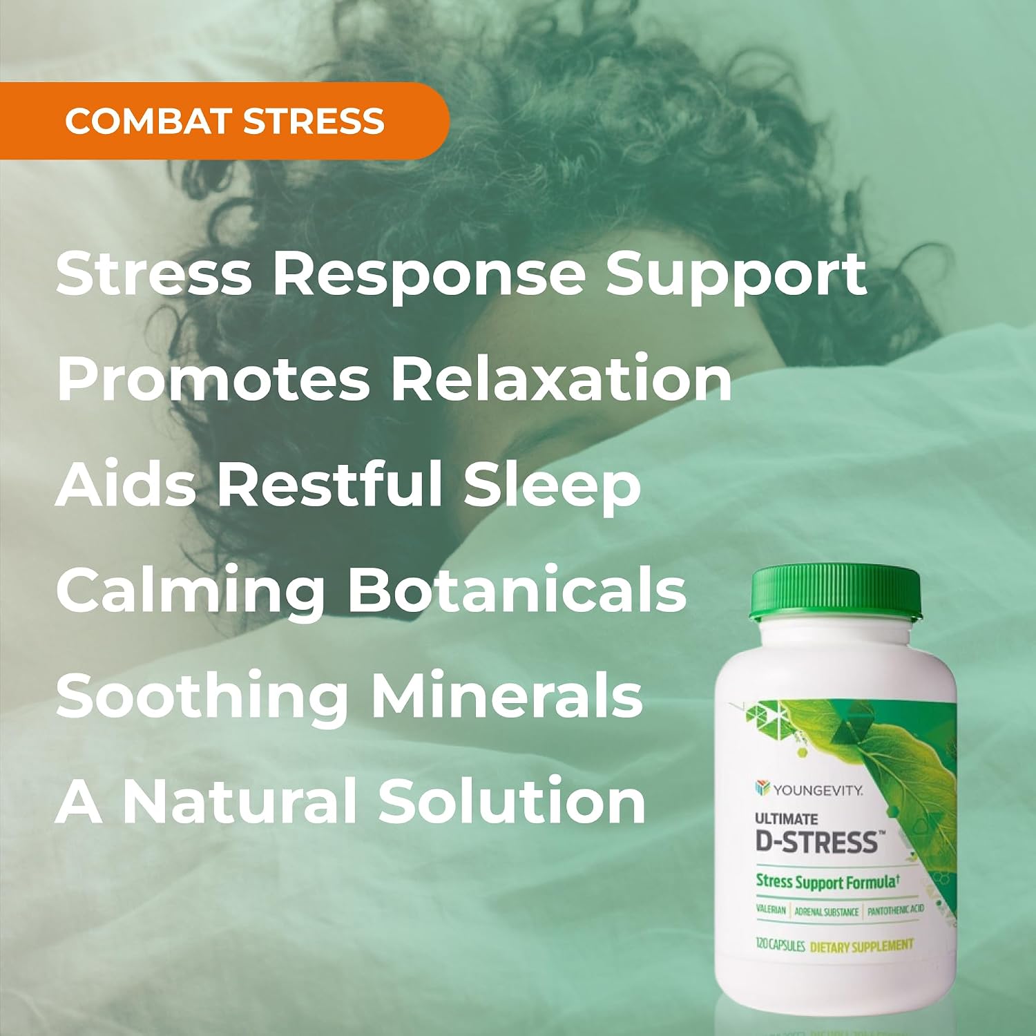 Youngevity Ultimate D-Stress – Complemento para el Estrés con Magnesio y Vitaminas B, 120 Cápsulas