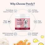 Pawfy Complemento Urinario para Perros | Arándano y D-Mannosa | Salud de la Vejiga y Tracto Urinario | 30 Masticables