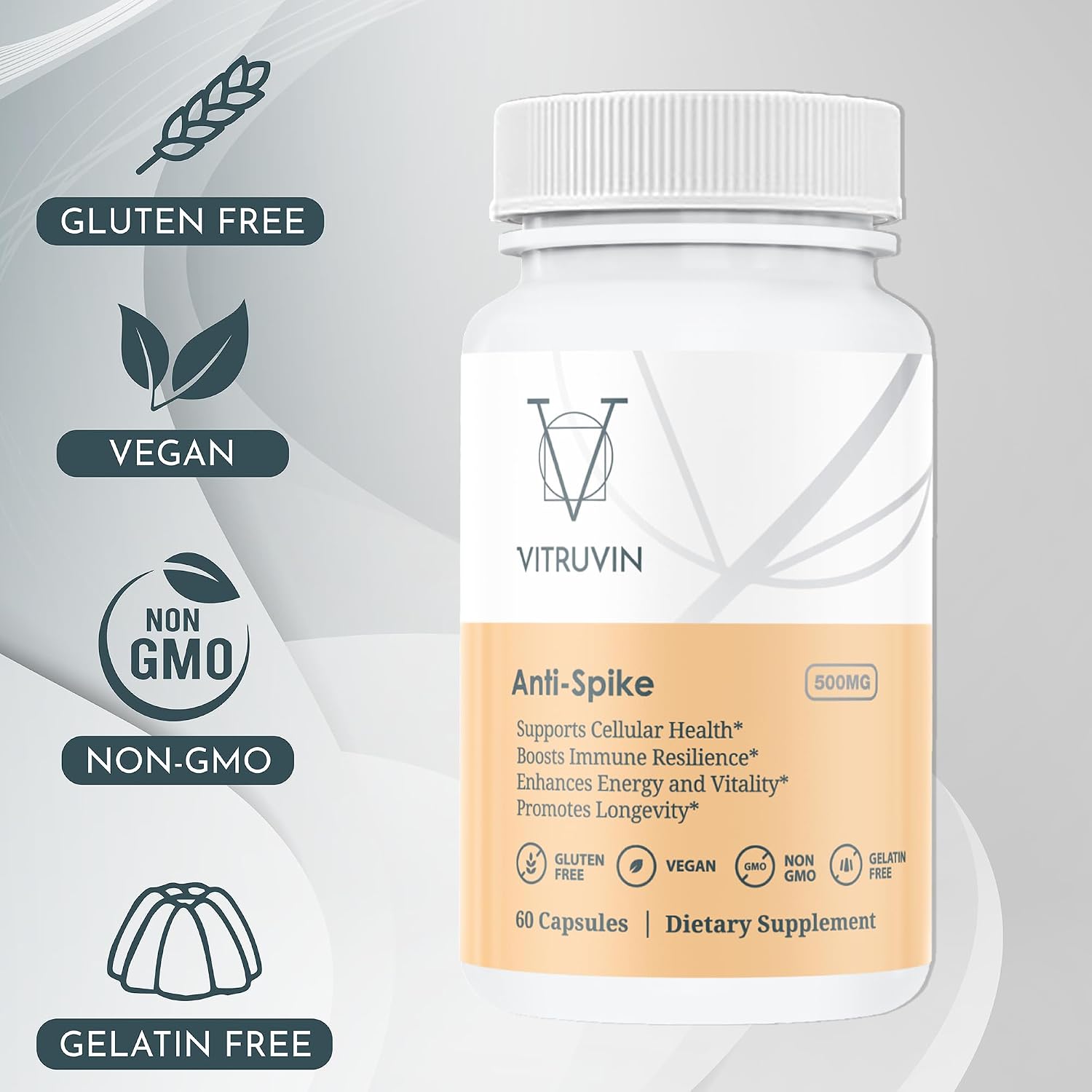 VITRUVIN Suplemento Nutricional Anti-Spike – Pack de 3 Botellas