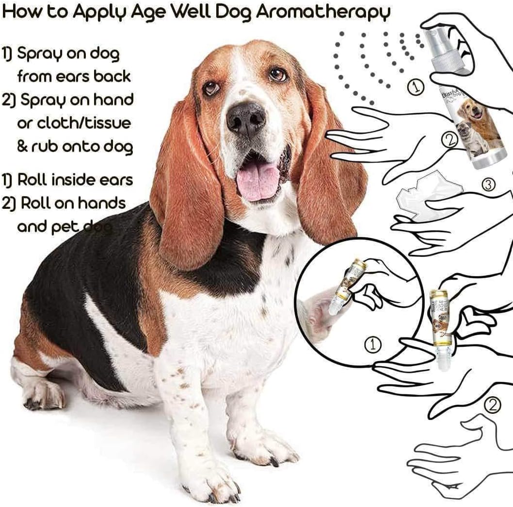 The Blissful Dog Spray de Aromaterapia Age Well para Perros