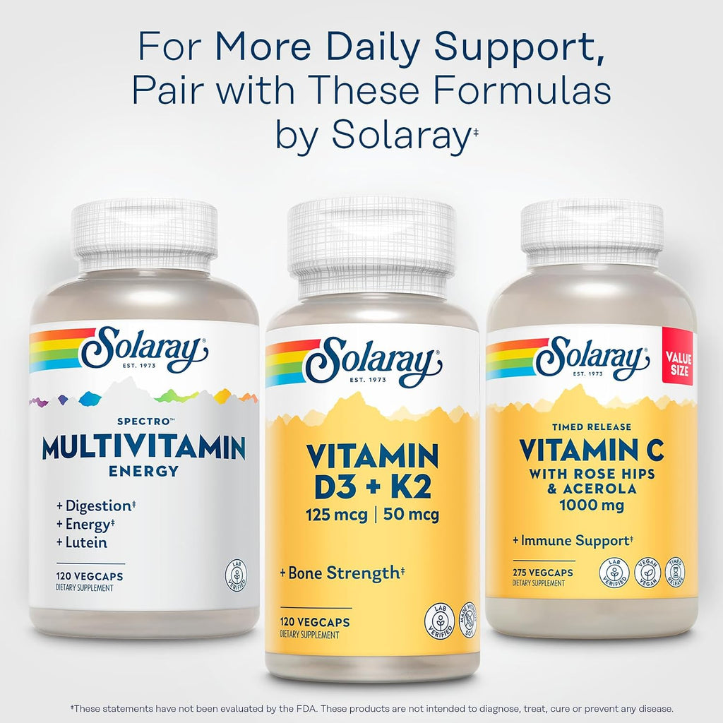 Solaray Spectro Energy Multivitamínico – 120 Cápsulas Veganas