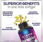 Vitamina D3 5000 IU con K2 MK-7 – 240 Cápsulas Blandas – Hello Lovely!
