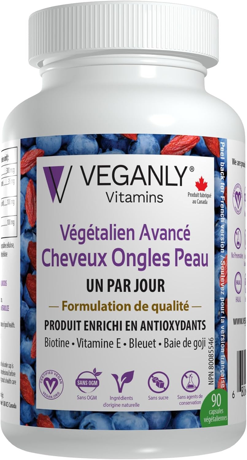 Vegan Advanced Hair Nail Skin One-Daily, 90 Cápsulas Veganas