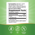 Nature's Way Vitamin B1, High Potency, 100 mg Thiamine (Thiamine HCl), 100 Capsules