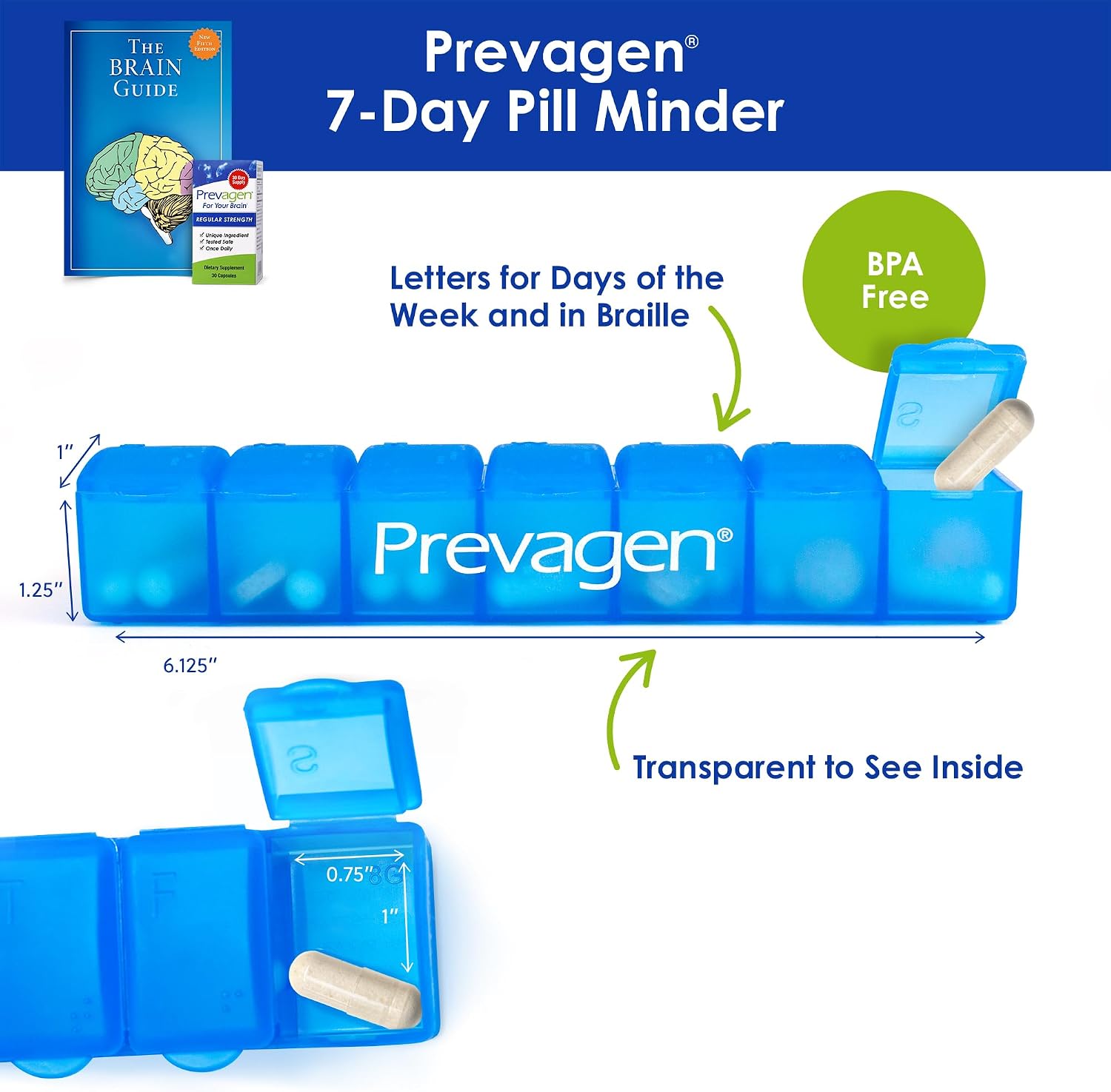 Prevagen Regular Strength - 30 cápsulas (1 mes) | Con apoaequorina y vitamina D3