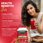 Greens+ SuperFruit Amazonian Camu Camu Supplement with Vitamins and Minerals, High ORAC Antioxidants, 400mg Natural Vitamin C, 120 Vegetable Capsules
