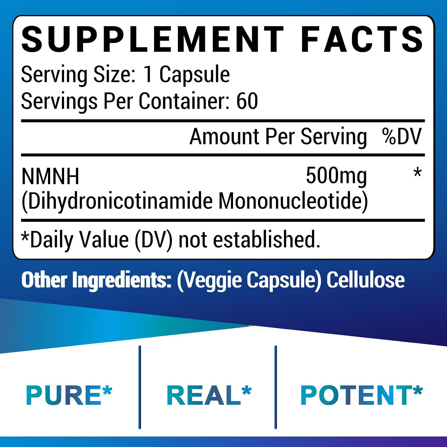 Ucessuyy NMNH (Dihidronicotinamida Mononucleótido) - Suplemento NAD+ - 60 Cápsulas
