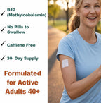 Parche Energético B12 con Metilcobalamina – Sin Cafeína, Sin Pastillas – 30 Parches