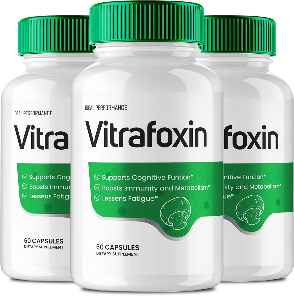 IDEAL PERFORMANCE Vitrafoxin Cápsulas - Suplemento Natural para Nervios y Cerebro (3 Pack)