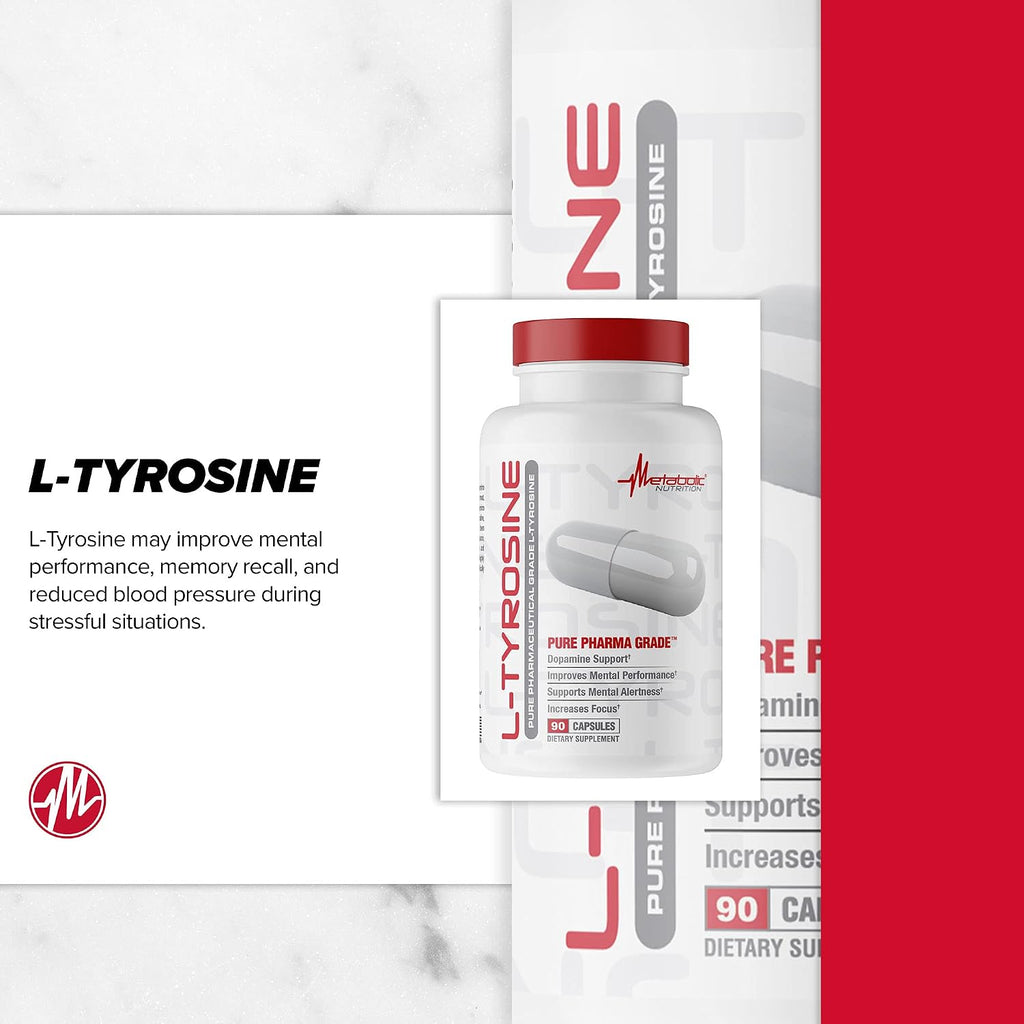 L-Tirosina 500mg, 90 Cápsulas – Metabolic Nutrition
