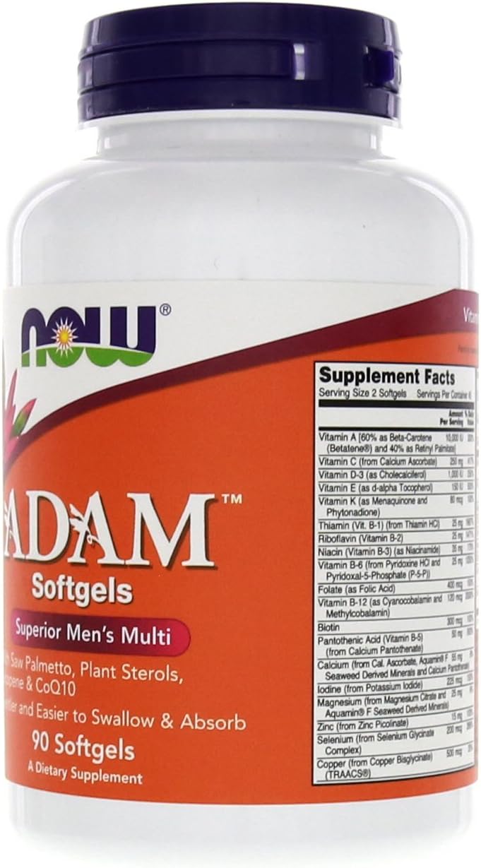 Adam Complejo Multivitamínico para Hombres - 90 Cápsulas Blandas (Paquete de 2)
