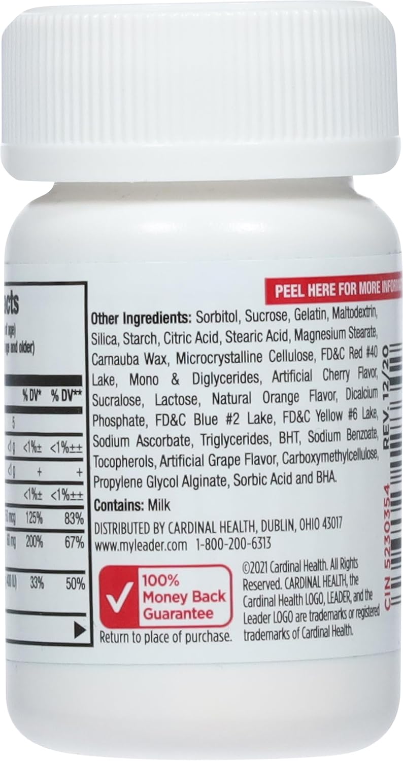 Leader Multivitamínico Infantil Masticable - 30 Comprimidos Sabor Fruta