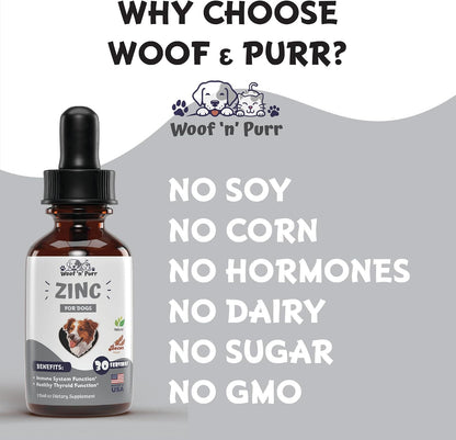 Zinc para Perros - Suplemento de Zinc Líquido para la Piel, el Pelaje y la Salud Inmunológica - 1 fl oz - Sabor a Bacon – Image 6