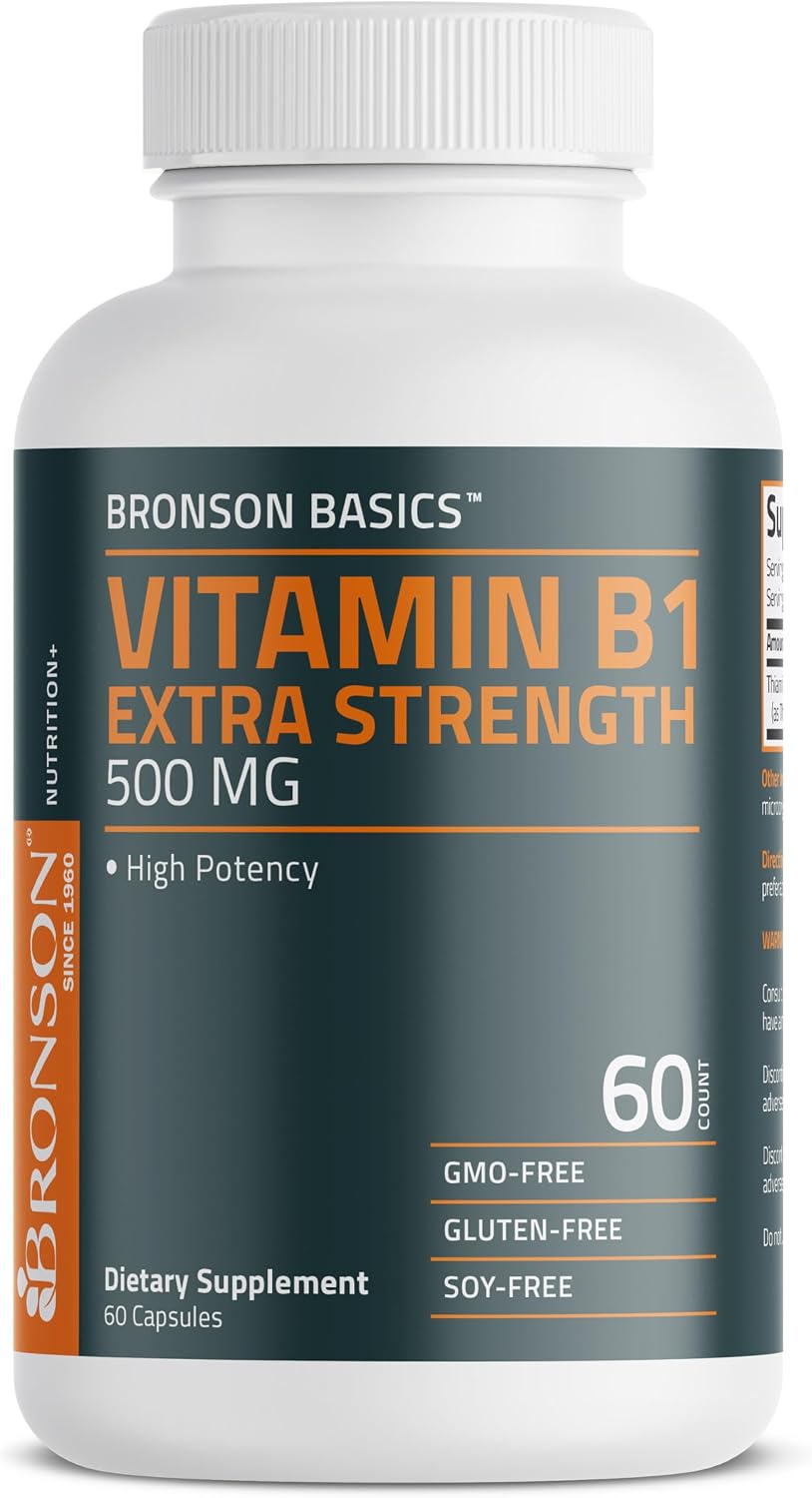 Bronson Vitamin B1 Extra Strength 500 MG – Personas con dietas restrictivas: Quienes siguen dietas veganas o – Image 5