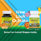 NaturesPlus Animal Parade KidGreenz - Superfood Infantil, 90 Comprimidos Masticables (Pack de 2)