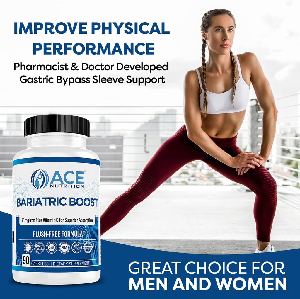 Bariatric Boost One-A-Day Multivitamínico Bariátrico con 45mg de Hierro - 90 Cápsulas