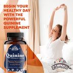 FLORIDA HERBS Leg Cramp Support – Cápsulas Orgánicas de Quinina de Corteza de Quina – 1000 mg (Pack de 2, Total 220 Cápsulas)