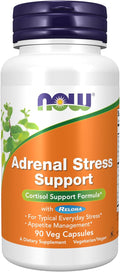 NOW Foods Suplemento para el Estrés Adrenal, Fórmula con Relora, 90 Cápsulas Vegetales