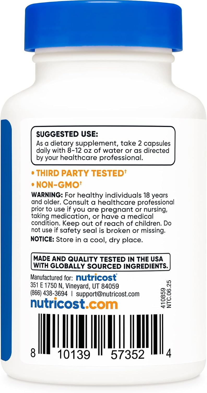 Nutricost Coleus Forskohlii 500mg, 60 Capsules - Maximum Strength Formula