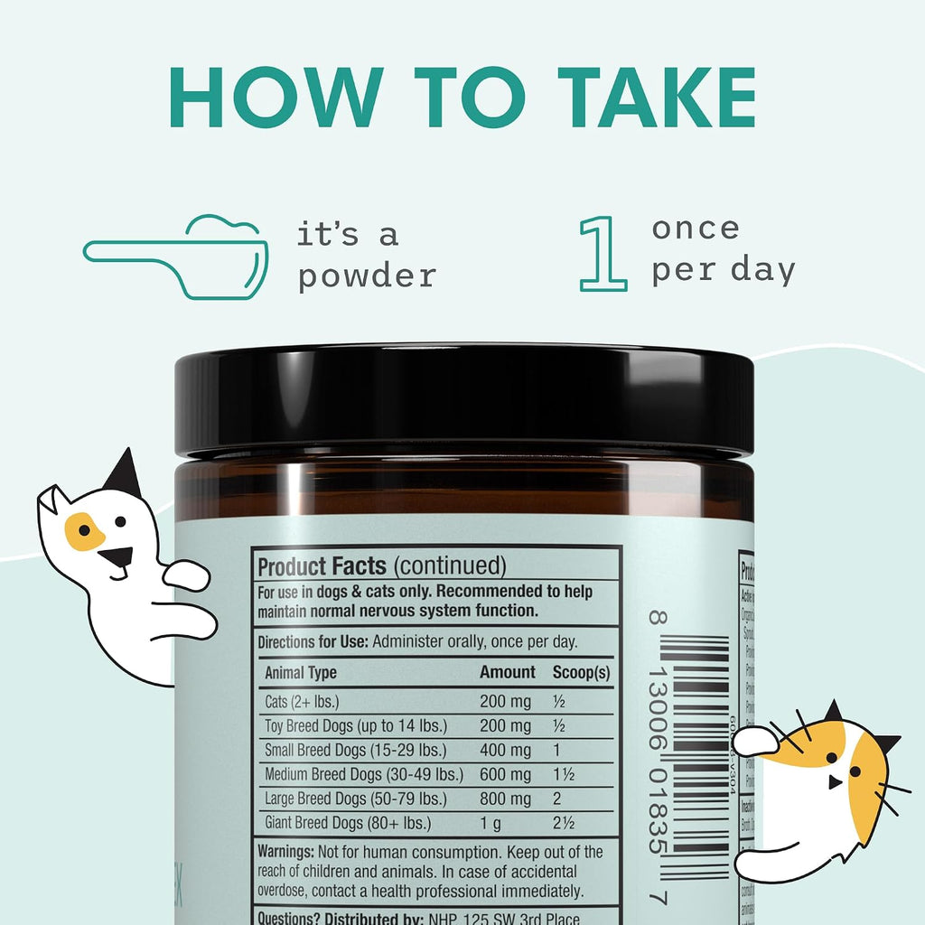 Bark & Whiskers Complejo de Vitamina B Orgánico - Apoyo Energético y Nervioso para Perros y Gatos - 0.85 oz (24 g)