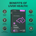 VetriScience SAMe Liver Health Tablets para Gatos y Perros Pequeños – 90 mg S-Adenosil Metionina, 30 tabletas