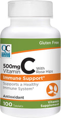 Quality Choice Vitamina C 500 mg con Rosa Mosqueta - 100 Comprimidos