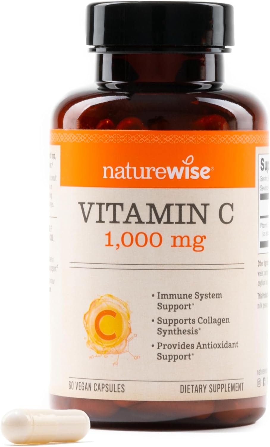NatureWise Vitamina C 1000 mg - 60 Cápsulas Veganas