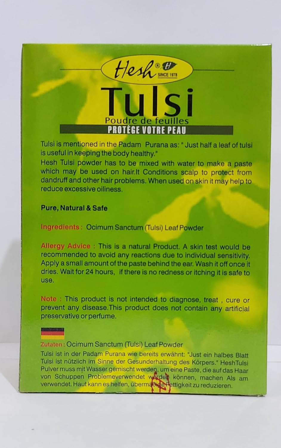 Hesh Pharma 100% Natural Herbs Powder 100gm (Tulsi Powder)