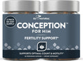 Eu Natural Conception for Him - Suplemento de Fertilidad Masculina con Ashwagandha, Folato y Zinc - Apoyo para el Recuento, Motilidad y Fuerza Espermática - 120 Cápsulas Vegetales