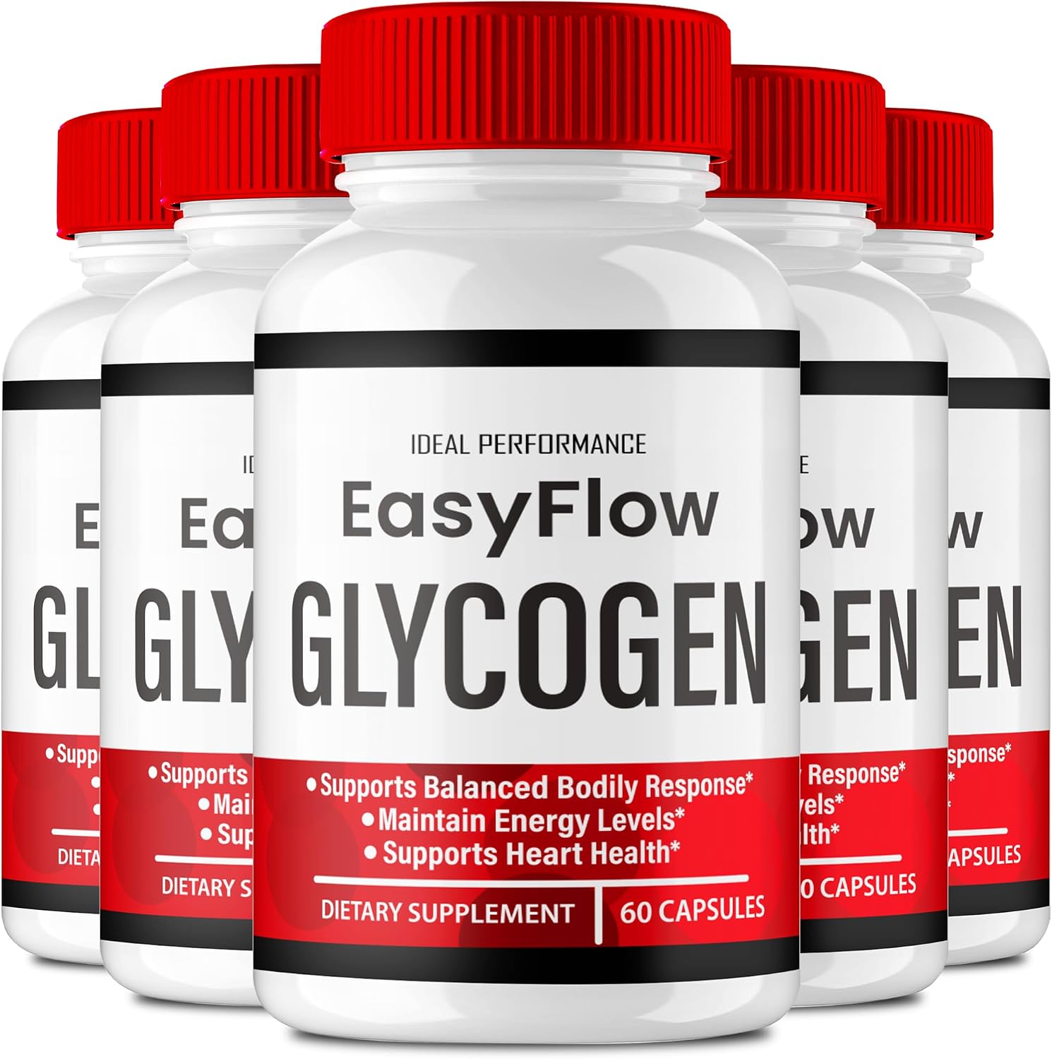 Easy Flow Glycogen Support Capsules - Fórmula Oficial - 5 Botes