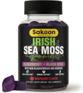 Sakoon nutrition - Gominolas de Musgo de Mar Irlandés con Saúco y Aceite de Semilla Negra, Sabor Frambuesa, 60 ud.