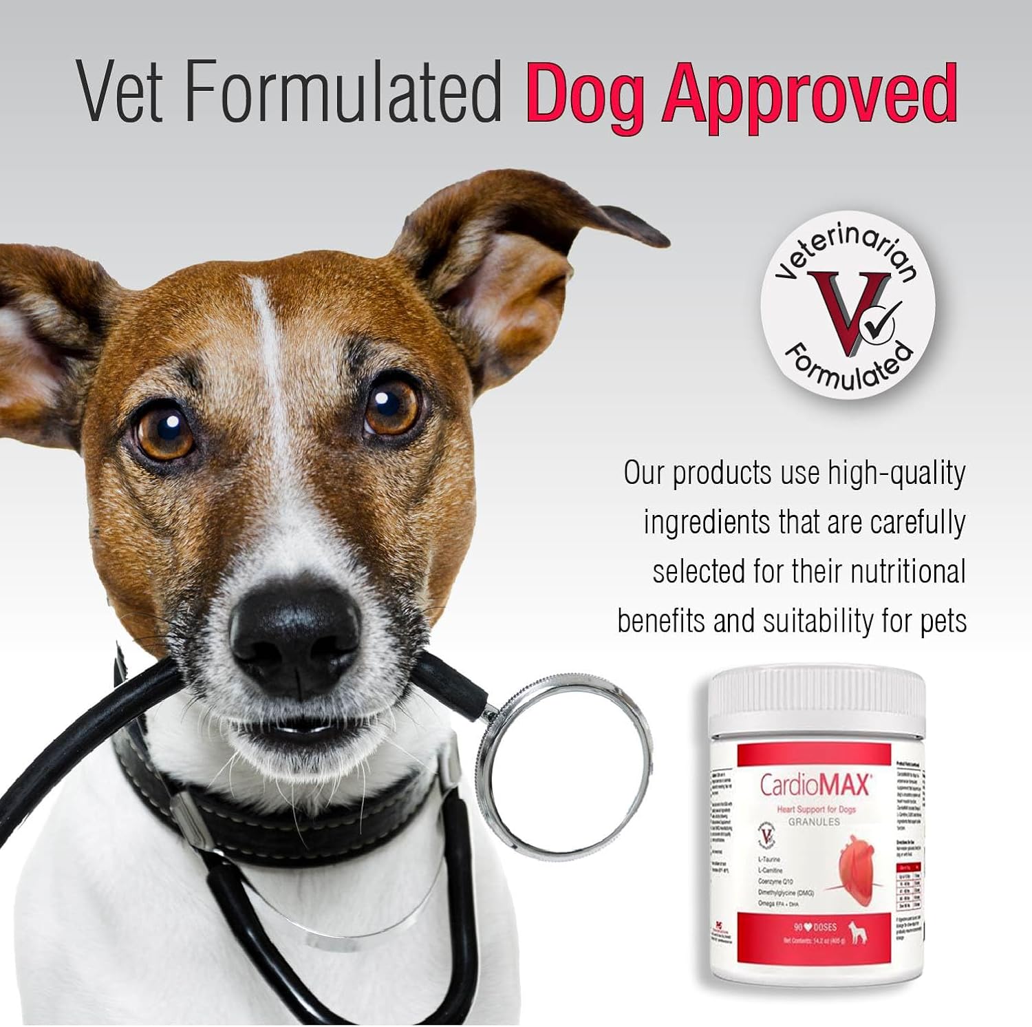 CardioMAX Gránulos de Apoyo Cardíaco para Perros – 90 Dosis