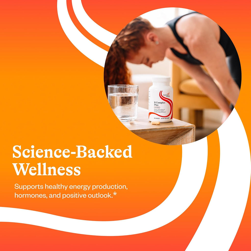 Seeking Health B Complex Plus - Complejo de Vitaminas B con Colina y Riboflavina - 100 Cápsulas
