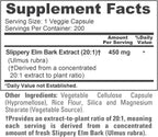 NusaPure Cápsulas de Corteza de Olmo Americano, 450 mg, 200 Cápsulas Vegetales (No OGM, Vegano)