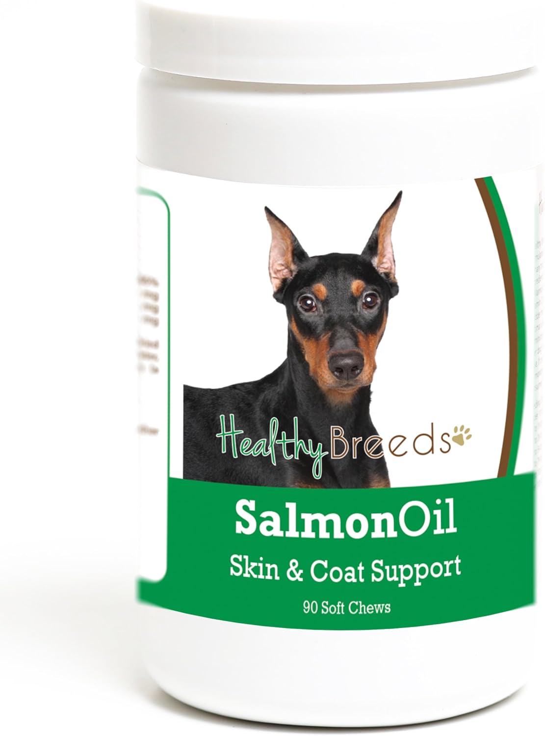 Healthy Breeds Bocaditos Blandos de Aceite de Salmón para Perro German Pinscher, 90 Unidades