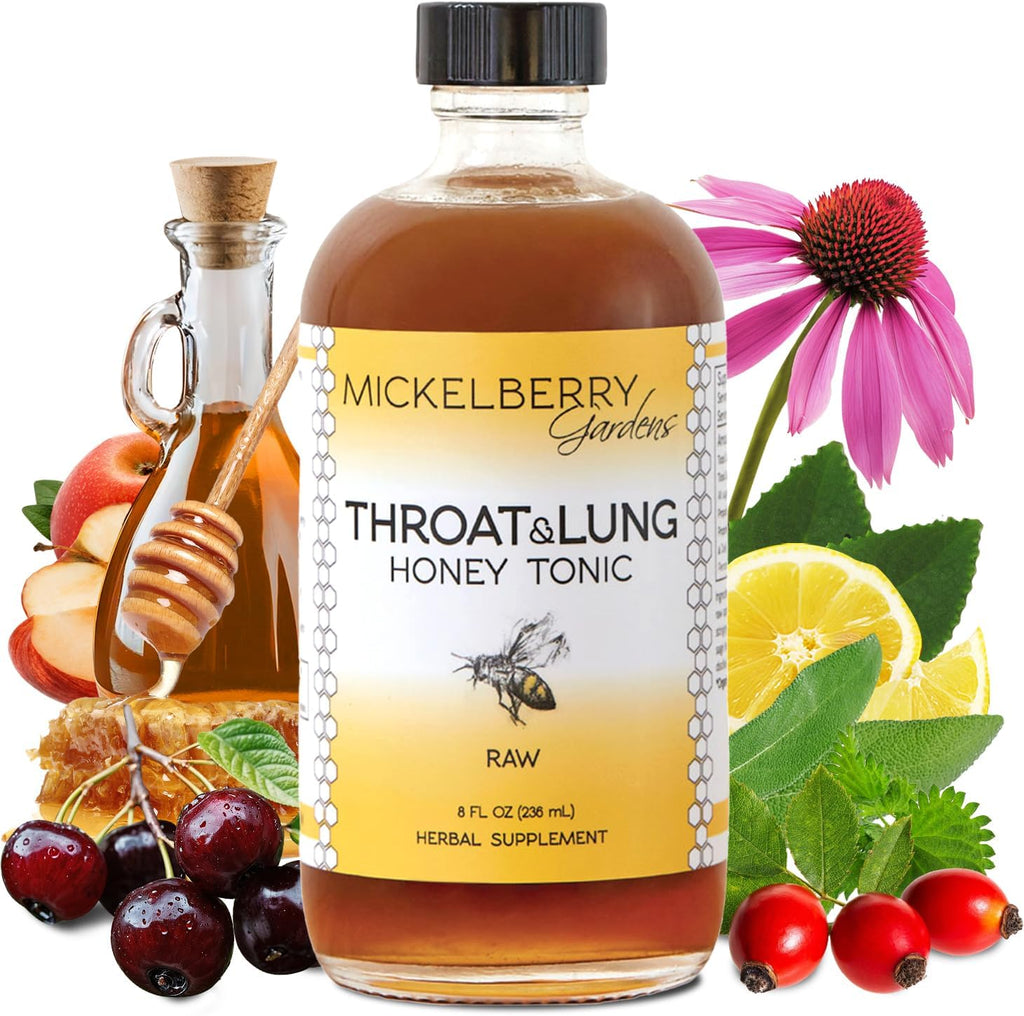 Mickelberry Gardens Tónico de Miel para Garganta y Pulmones (2x118ml)