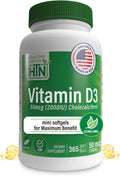 Health Thru Nutrition Vitamina D3 2000 IU 365 Cápsulas Blandas - Suministro para un Año