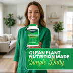 Greens+ Cápsulas de Superalimentos Orgánicos - Espirulina y Clorela Orgánicas con Alfalfa y Pasto de Trigo - 240 Cápsulas