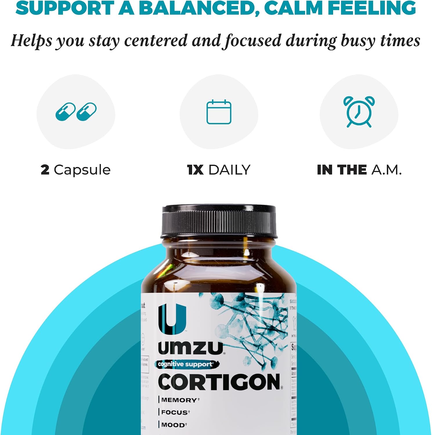 UMZU Cortigon - Suplemento con ginkgo biloba, fosfatidilserina, vitaminas B12 y B6