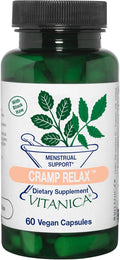 Vitanica Cramp Relax, Apoyo Menstrual, Vegano, 60 Cápsulas