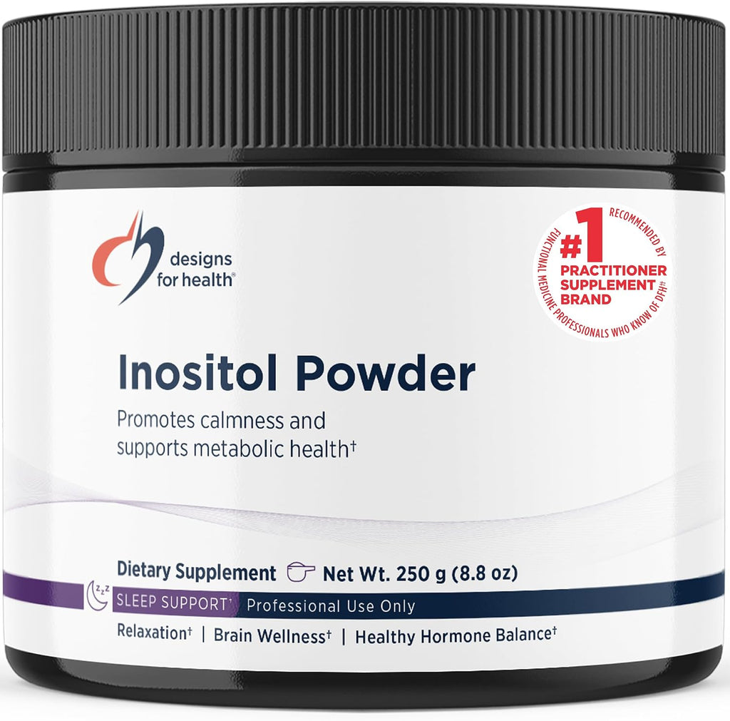 Designs for Health Inositol en polvo – 700 mg por porción (250 g, 345 porciones)
