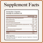Utzy Naturals Complejo B | Vitaminas B Esenciales con Colina e Inositol | 60 Cápsulas