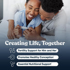 Conception for Her & Conception for Him Bundle - Suplementos de Fertilidad para Parejas - 120 Cápsulas Vegetarianas