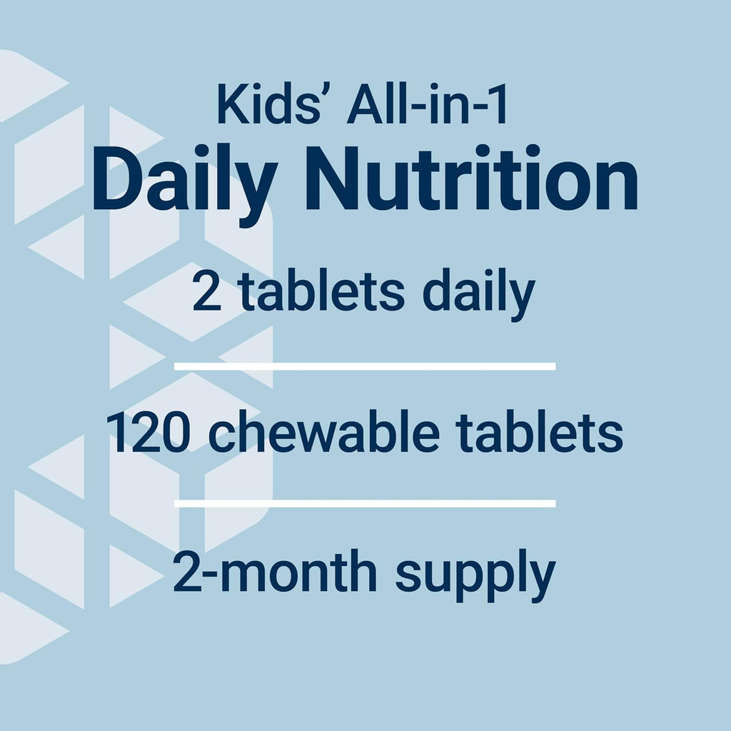 Life Extension Children's Formula Mix™ Multivitamínico para niños, 18 vitaminas y minerales, sabor a bayas, 120 comprimidos masticables