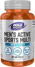 NOW Foods Sports Nutrition - Extreme Sports Multi para Hombres con Aminoácidos, ZMA, Tribulus y MCT, 90 Cápsulas Blandas