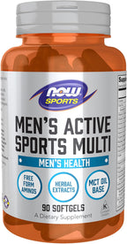 NOW Foods Sports Nutrition - Extreme Sports Multi para Hombres con Aminoácidos, ZMA, Tribulus y MCT, 90 Cápsulas Blandas