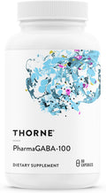 THORNE PharmaGABA-100 – 100 mg de GABA natural – 60 cápsulas