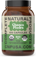 Chanca Piedra Orgánica Cápsulas 500mg - Extracto de Phyllanthus Niruri, 100 Cápsulas Veganas