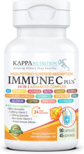 Kappa Nutrition Immune C Plus - Complejo de 14 ingredientes con Quercetina, Vitamina C, Zinc, Vitamina D3, Selenio, Cobre y más (90 cápsulas)