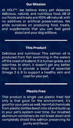 HOLI Aceite de Salmón para Perros y Gatos | Aceite de Pescado Islandés | Omega 3 EPA + DHA Apoya la Movilidad Articular, Salud Inmunológica y Cardíaca | Líquido